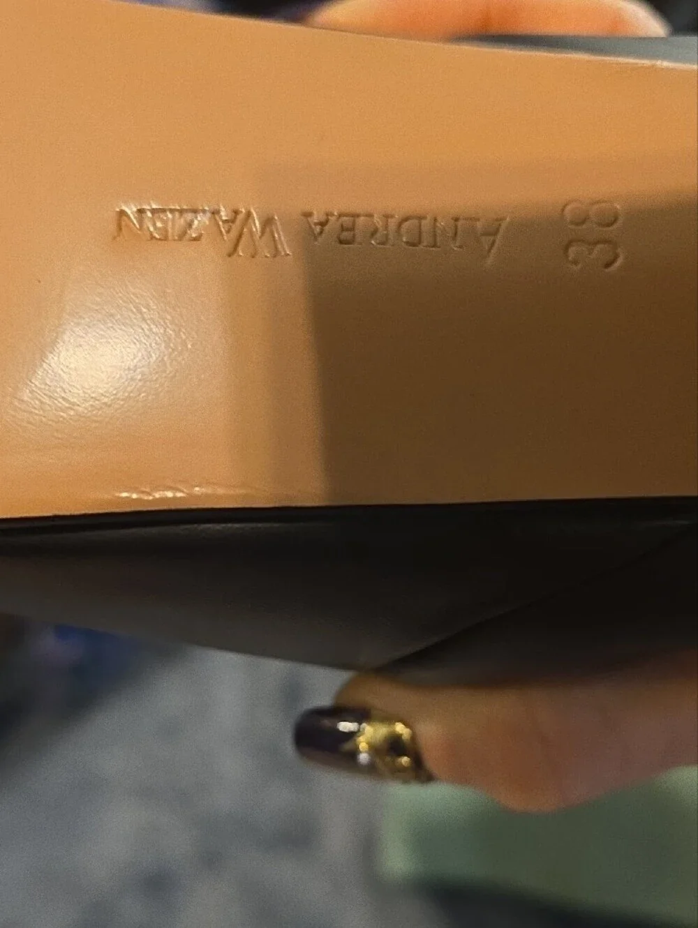 Andrea Wazen Double Jeu Platform Shoes. Size 38, Black, NWB.